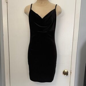 Forever 21 Black Velvet Dress
